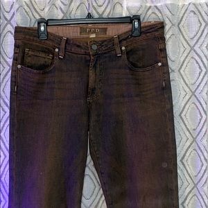 PAIGE Stone Canyon Rustic Brown Bootcut Jeans